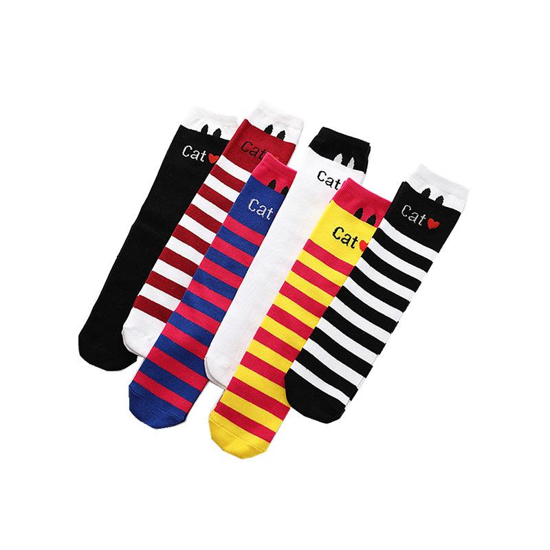 Girl Socks 3-12 Years Old Cotton Knee High Lovely Long Children's Legwarmers Kids Dance Stocking Cute Animal Carton