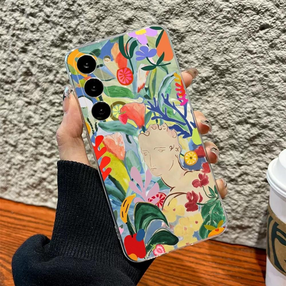 Henri Matisse Art Painting Phone Case Silicone Case For Samsung S30,S23,S21,S22,S20 Ultra,S20 FE lite,S10,S9,S8 PIus Cover Clear