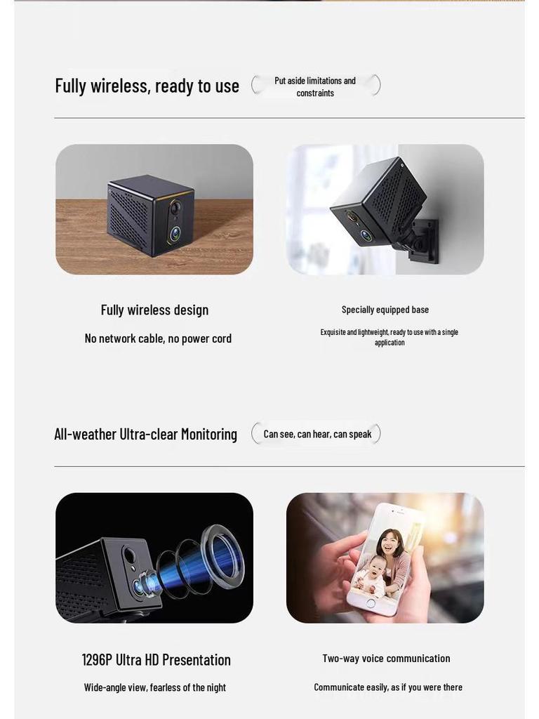 OKAM Low-Power 4G HD Battery-Powered Indoor Network Camera