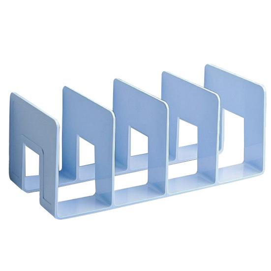 File Organizer for Desk 4 Compartments Large Magazine Manager Document Holder Thickened Bookshelf for Office Home