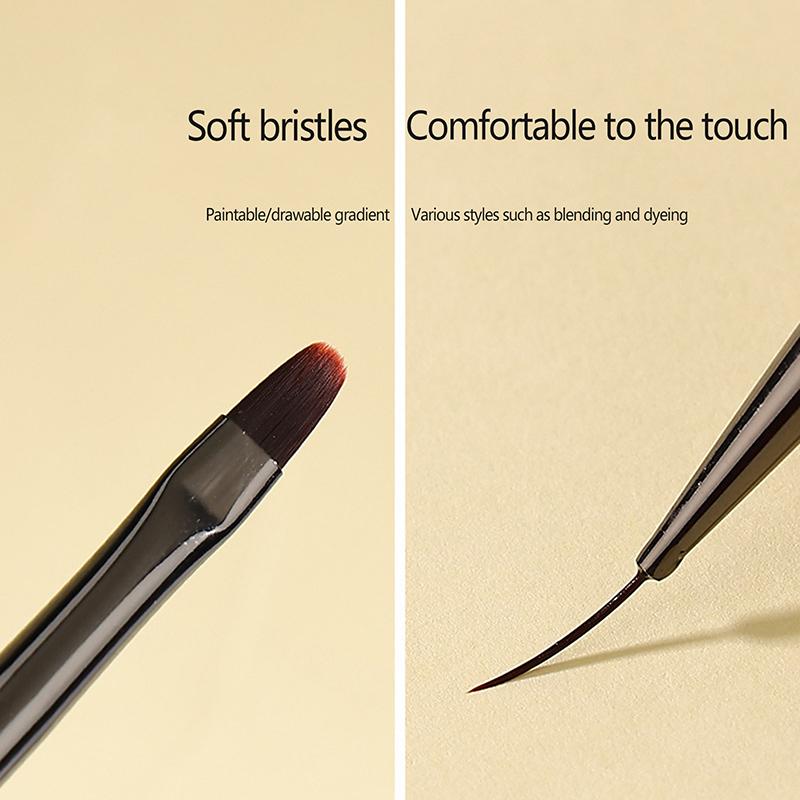 1Pcs Manicure Pen Sandalwood Rod Pull Line Painting Flower Hook Line Painting Gradient Smudge Light Therapy Brush Nail Art Tools