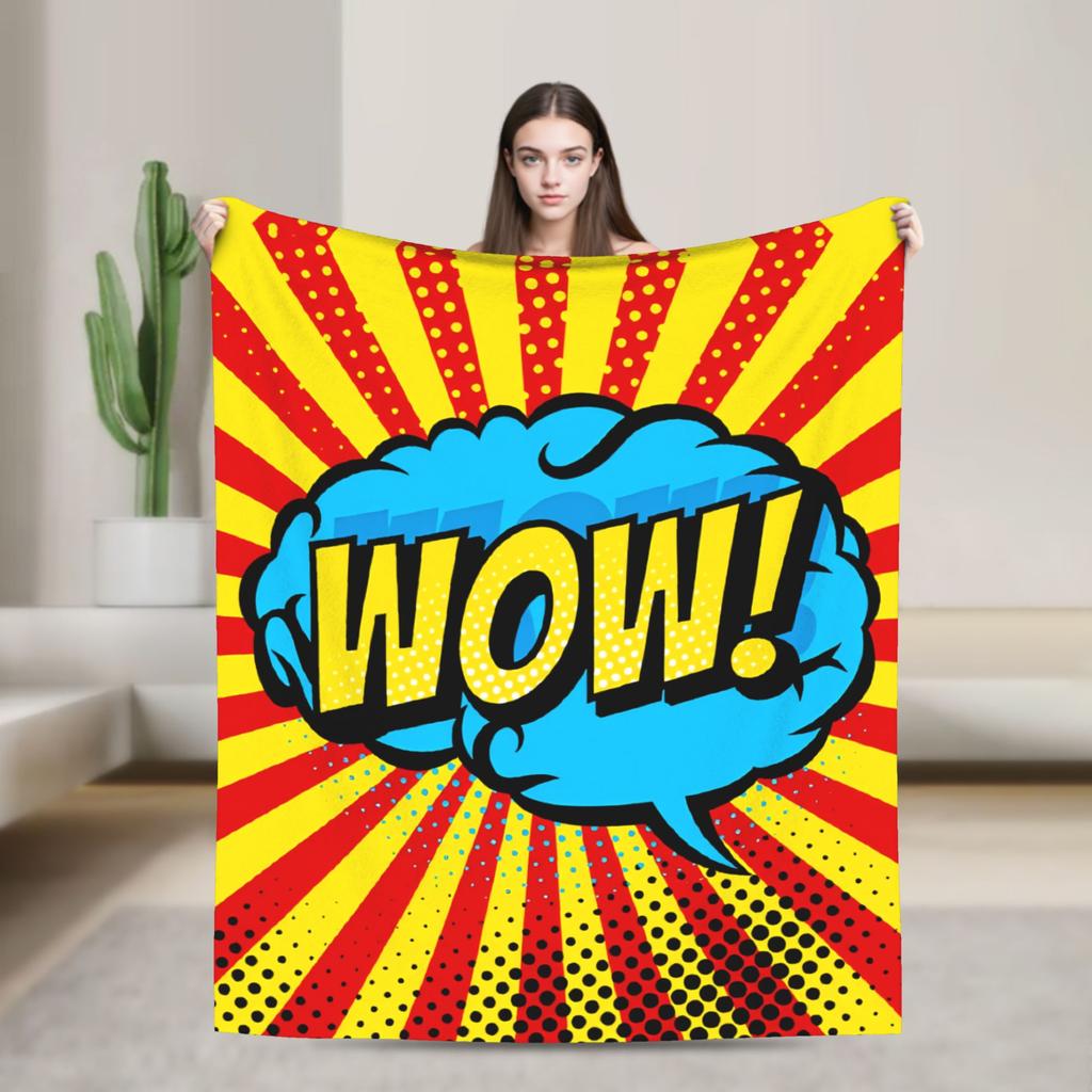 Roy Lichtenstein Pop Art Blanket  Warm Soft Aesthetic Plush Throw Blanket For Home Decor Picnic Flannel Bedspread Bed Cover