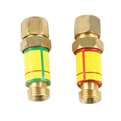 1 Pair Oxygen Acetylene Check Valve Flashback Arrestor Flame Buster M16*1.5 HF2