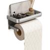 Punch-free Bathroom Tissue Self Baffle Design Tissue Roll Hanger Toilet Paper Holder  Home