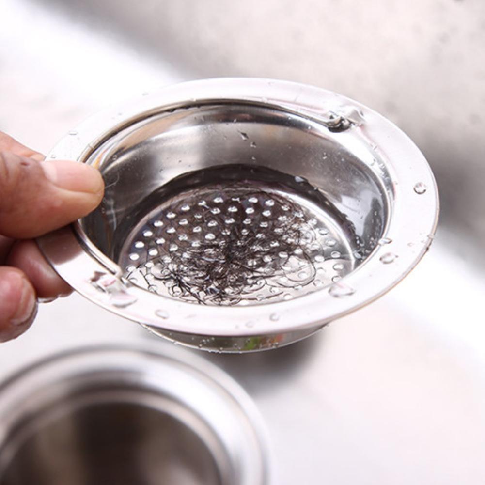 2 Pcs Stainless Steel Kitchen Sink Strainer Sink Basket Strainer Water screen for Kitchen Supplies