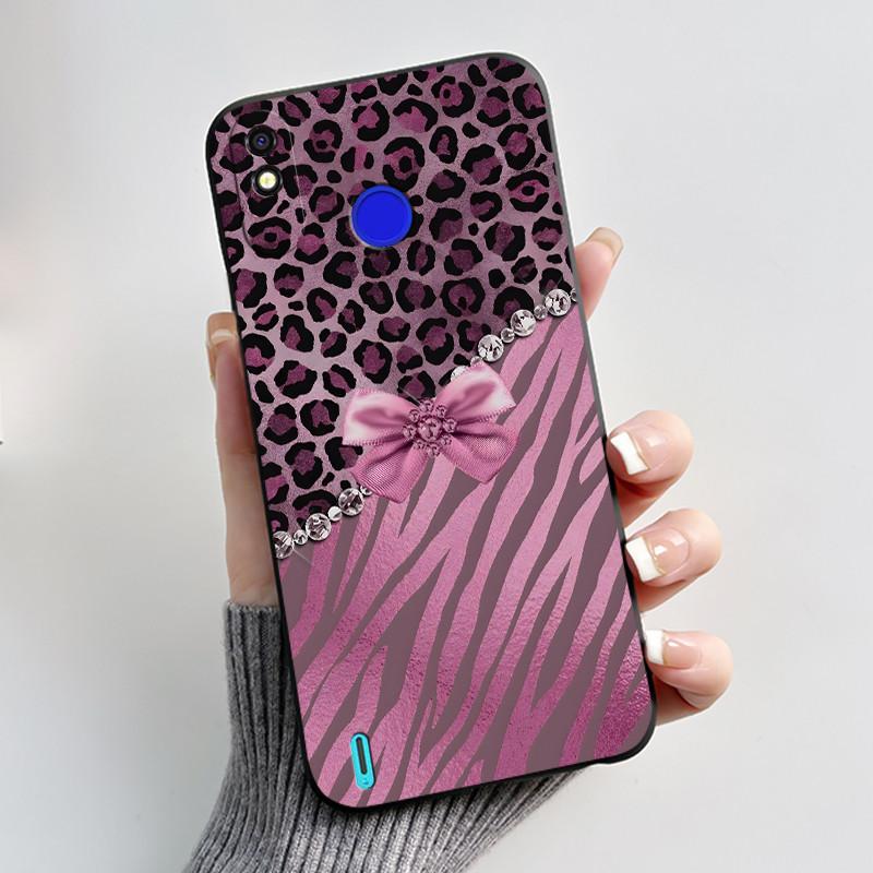 Printed Phone Case For Tecno Spark 4 Lite/POP 3PLUS Funda Capa Soft Silicone Black Shell Cover Cute Flower Cartoon Casing Coque
