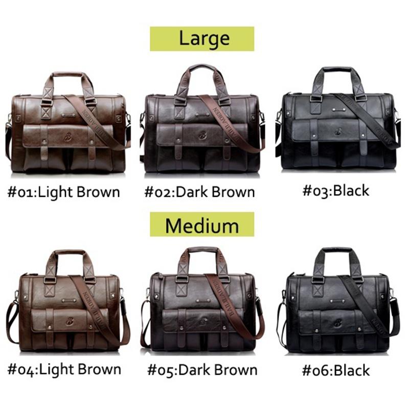 Elegant Men Business Laptop Bag With Large Capacity For Work And Travel In Leather