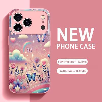 Colorful For Electroplated Glass Phone Case For iPhone 17 16 15 14 13 12 11 Pro Max Plus 16E 17Air Cover