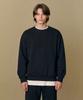 Basic House Basic Fleece-Lined Sweatshirt Black Lats7101 (Type B)