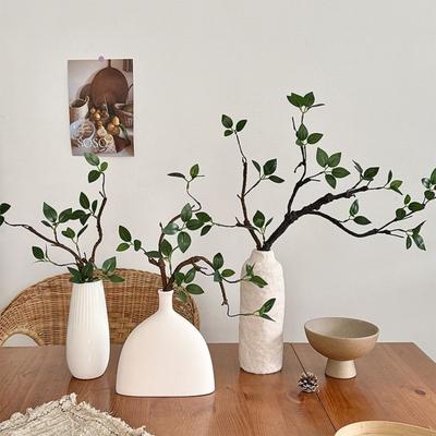 Nepplanten Stengels Realistische Kunstgroen Plantenstengel Kunstmatige Buigbare Takken met Bladeren voor Vaasvulling Huis Kantoor Eettafel Decoratie