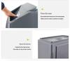 Chao Bao Pop-Up Lid Square Trash Can - Large Capacity for Indoor/Outdoor Use