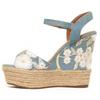 Alpargata De Cuña Para Mujer. Montevita Flowercu 104984