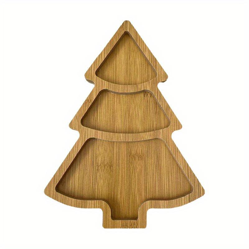 Christmas Tree Board Charcuterie Restaurant Dessert Board Christmas Tree Tray Plate for Food Appetizers Desserts Snacks Sushi