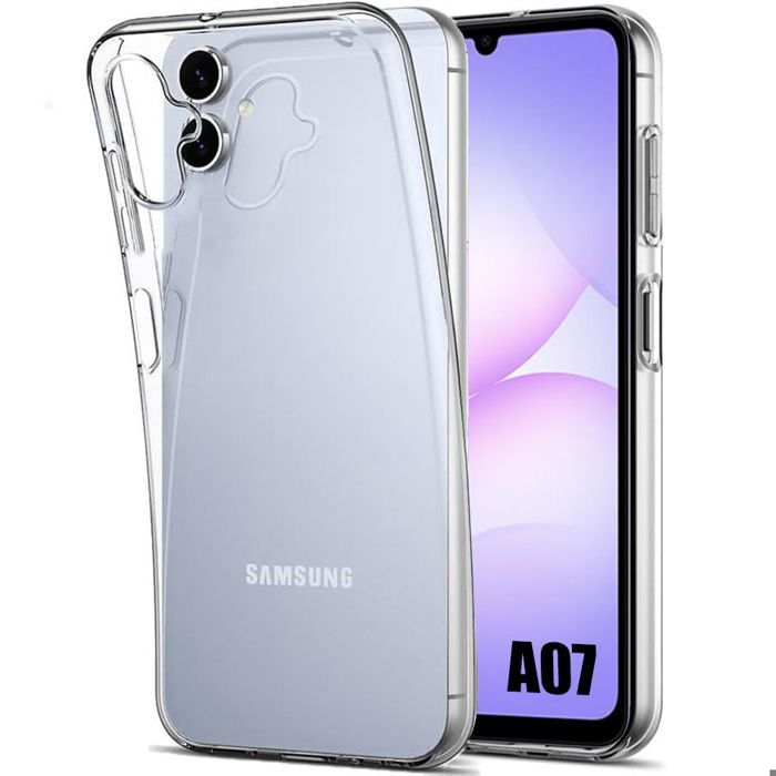 Coque de Protection - BOOLING - Samsung Galaxy A07 - Silicone Antichoc - Transparent - Slim