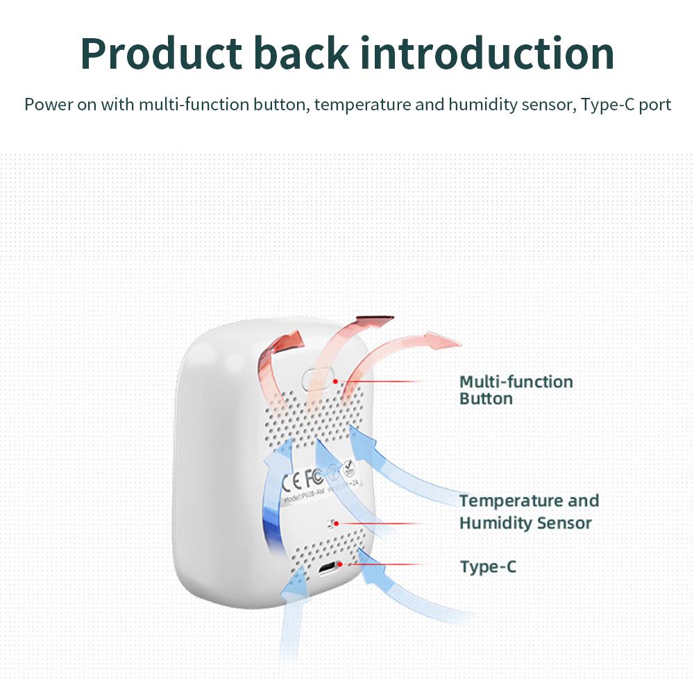 Portable LCD Air Quality Meter 3 In 1/8 In1 WiFi PM1.0 PM2.5 PM10 CO2 TVOC HCHO Temperature and Humidity Tester with Voice Alarm