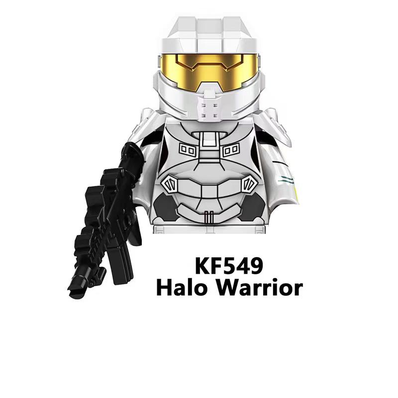 

Hot movie Game character Halo Warrior building block army soldier children s brick toy assembly DIY block collection gift