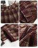 Women's Winter Plaid Wool High-Waisted Straight-Leg Cashmere Pants - Slimming, Loose, and Stylish