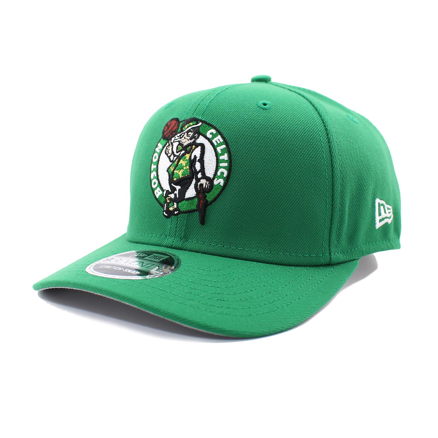 

New Era 9SEVENTY Stretch Snapback Boston Celtics NBA STRETCH SNAPBACK CAP Green Cap, GREEN, 970SS, Basketball, [Used] зелений