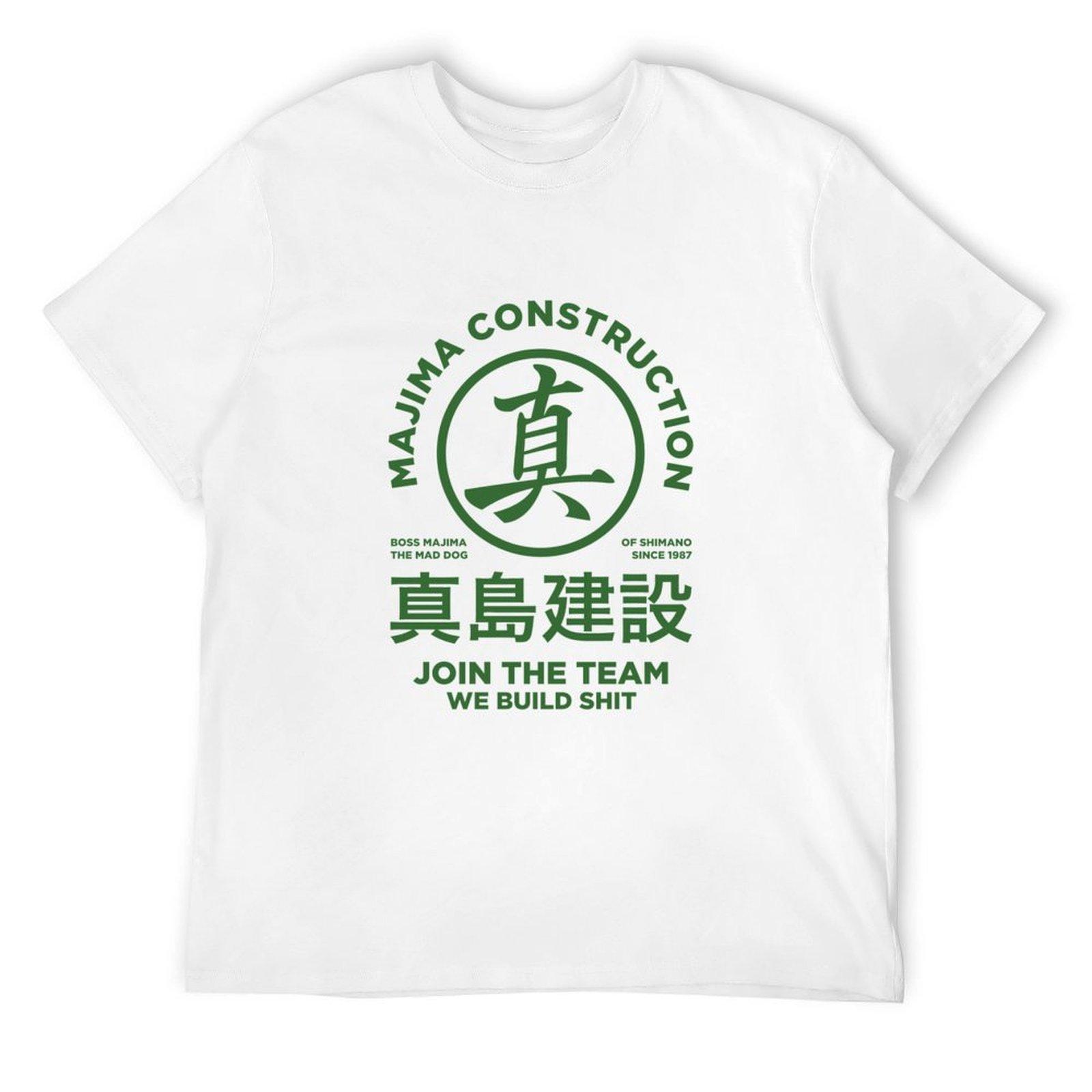 

majima construction - join the team T-Shirt cotton man t-shirts Clothing croswit shirt man mens t shirts top quality S