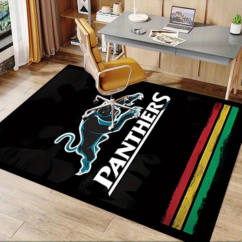 1pc Panthers,Sports Team,Mascot Office Carpet Soft Polyester Entrance Carpet Washable Non slip Machi
