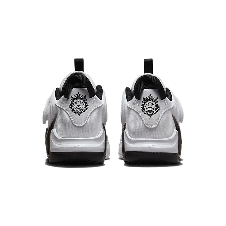Nike LeBron Witness 7 PS White Black Kids Sneakers Metallic-Silver DQ8647-100