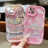 Carousel Silicone Case for Xiaomi Redmi Note 14 13 Samsung A56 A26 A36 Oppo A3 A5 Pro Tecno Spark 30C Funda Cartoon Lucky Dog Cover Soft TPU Bumper