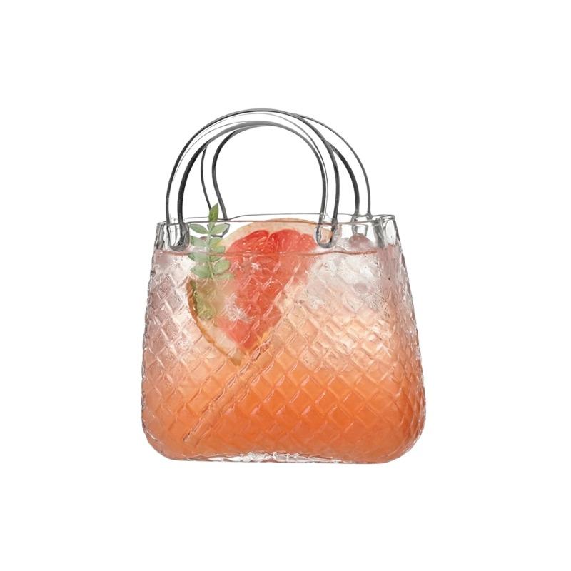 Funny Cocktail Glasses Cups Creative Diamond Handbag Glass Cup Party Cold Drink Cup Juice Glass Cups Restaurants Tools