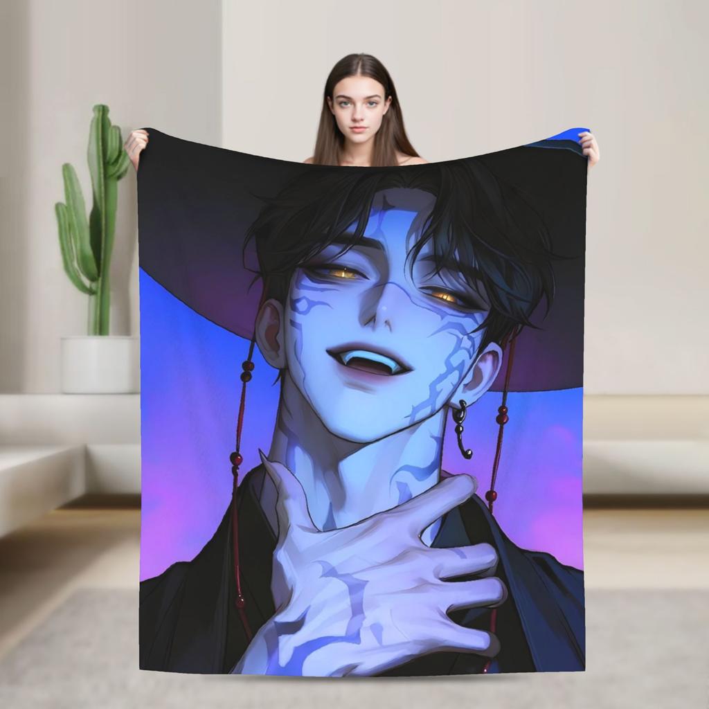 Super Soft Blanket Decorative K-Pop Demon Hunters Hot Anime  Throw Blanket  Flannel Bedspread For Couch Bed Sofa Bed Cover