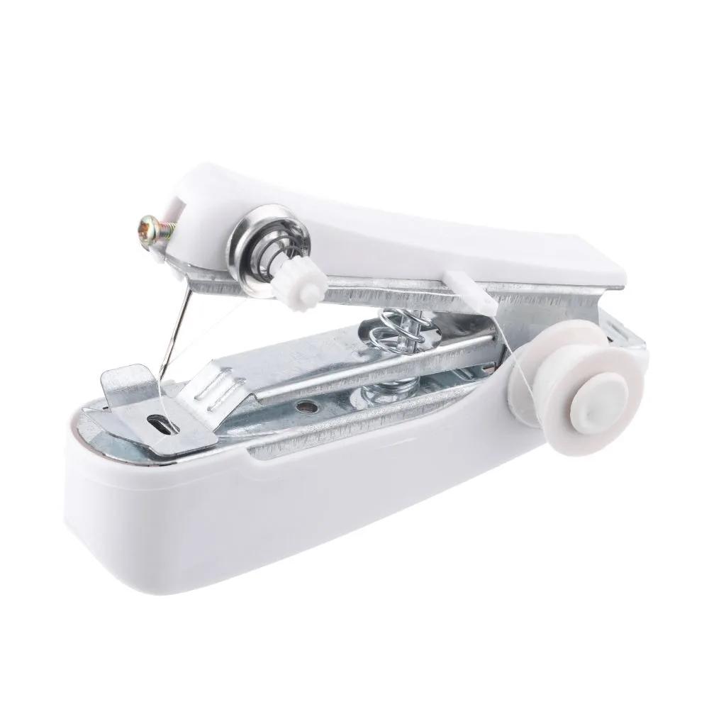Portable Manual Sewing Machine Simple Operation Stitch Handy Knit Fabric Handmade Needlework Embroidery Mini DIY Apparel