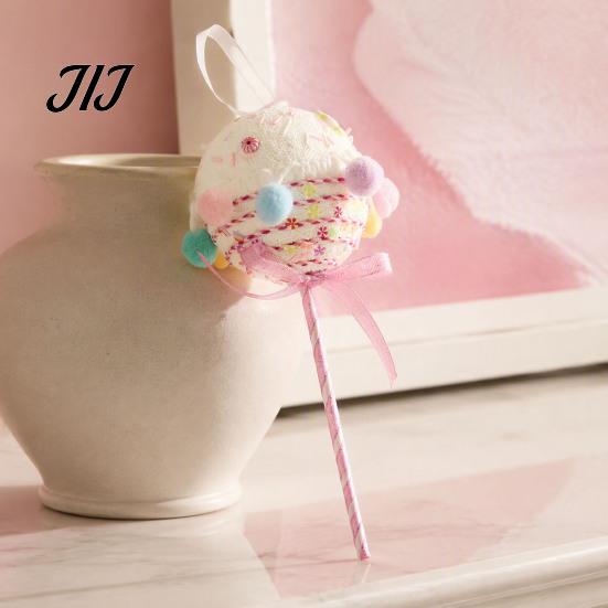 Striped Cane Ornaments Christmas Foam Ornament, Large Candy Lollipop Gingerbread Gift Box Man Pendant Set Hanging Decoration for Xmas Tree,
