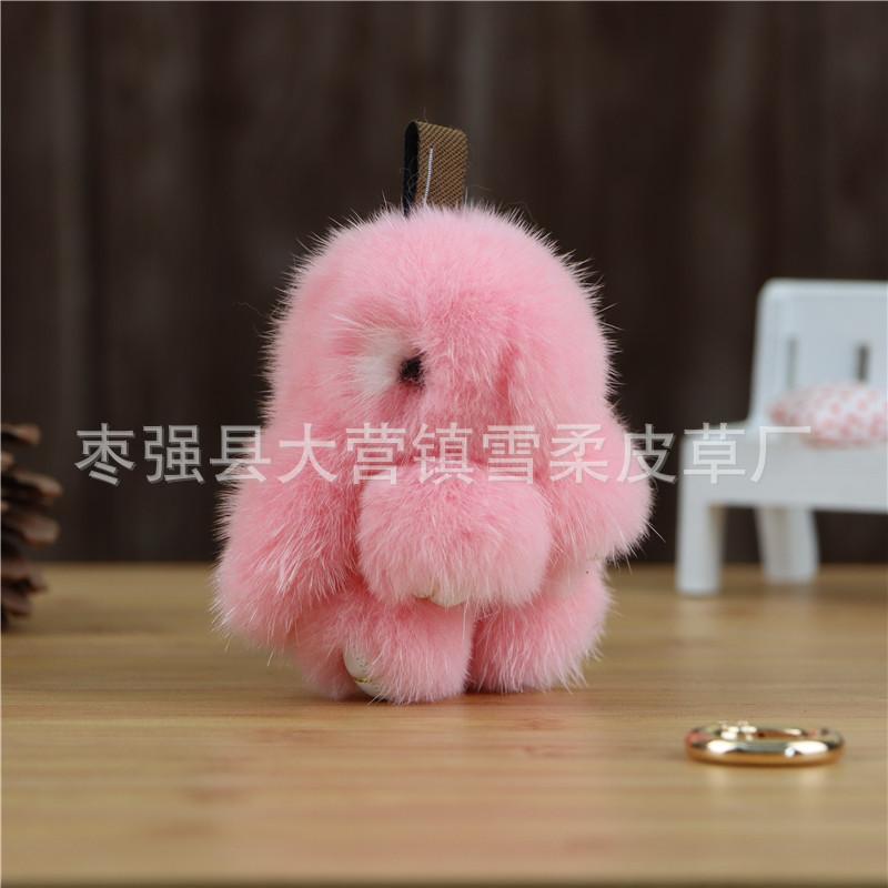 Mink Hair Bunny Mini Cute Fur Cute Rabbit Plush Jewelry Bag Keychain Pendant Mobile Phone Pendant
