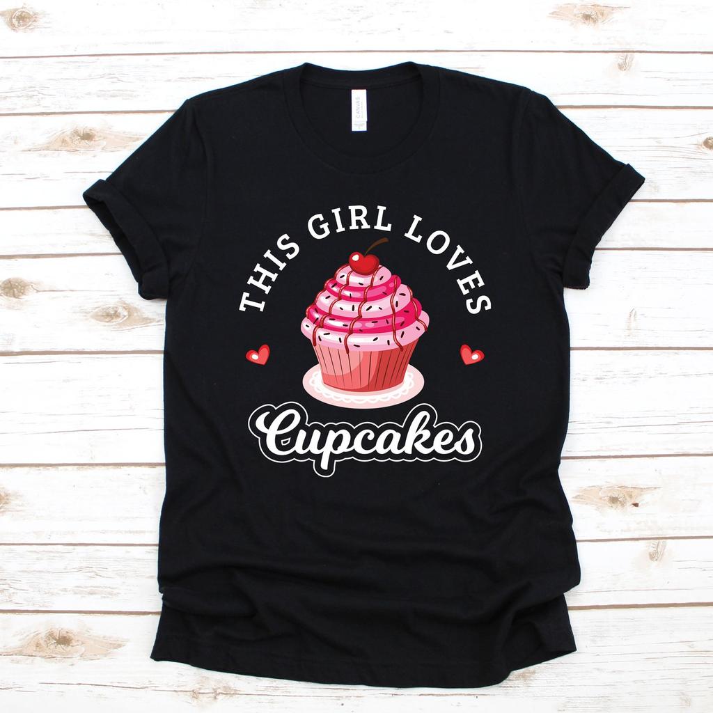 This Girl Loves Cupcakes T-Shirt, Cupcake Girl Tee, T-shirt, Women's Tee, Kids Shirt,T-shirt, Tank Top, T-shirt