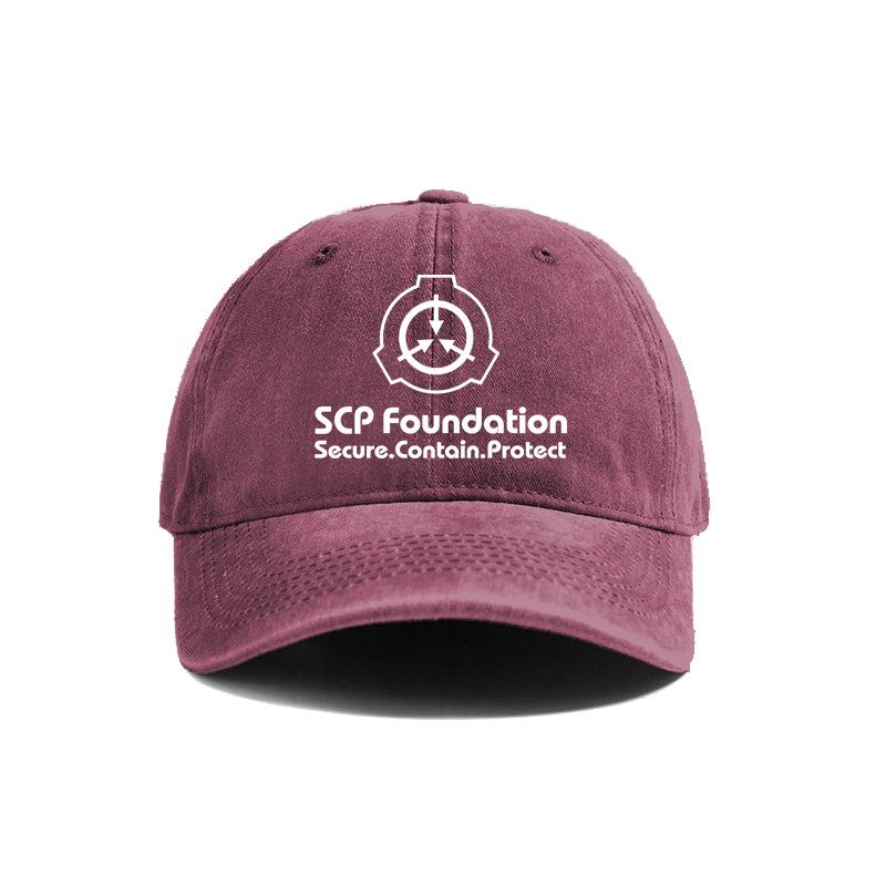 SCP Foundation Bezpečně Udržovat Chránit Baseballová Čepice Opotřebované Klobouky Čepice Unisex Retro Venkovní Letní Nastavitelná SCP Čepice MZ-153