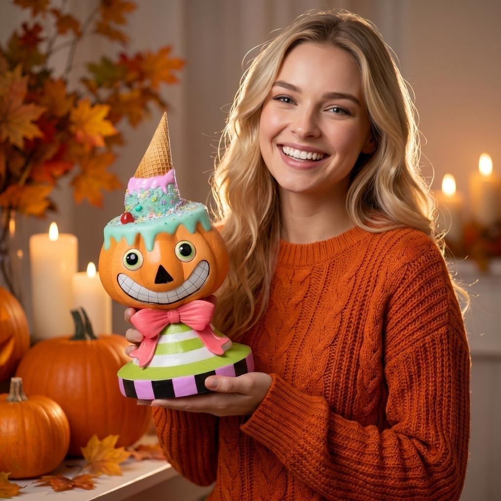 Halloween Cute Resin Figurines Decor for Home Tabletop Ornaments