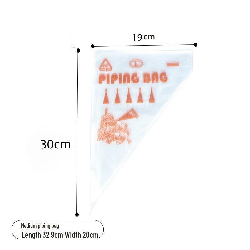 "Food-Grade Disposable Cookie & Cake Decorating Bags for Baby Food & Chocolate with Beautiful Seam"