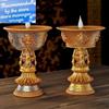 Dobíjecí svícen, tibetská elektronická máslová lampa, buddhistický stůl, dekorace na stůl, LED, simulovaný plamen, domácí dekorace
