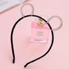 Cute Kawaii Rhinestone Little Devil Cat Ear Headband Hair Clip