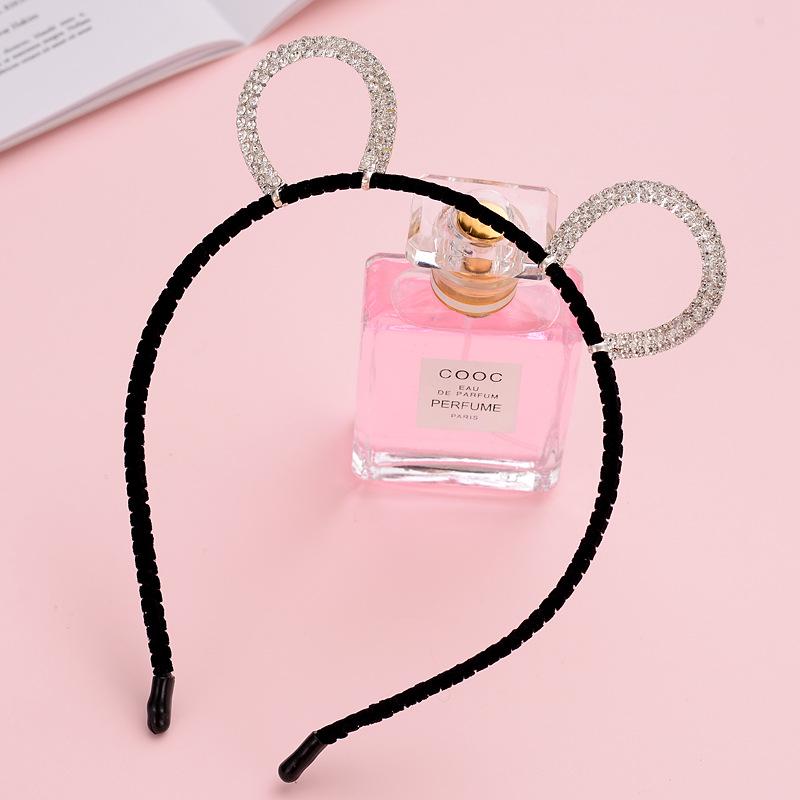 Cute Kawaii Rhinestone Little Devil Cat Ear Headband Hair Clip