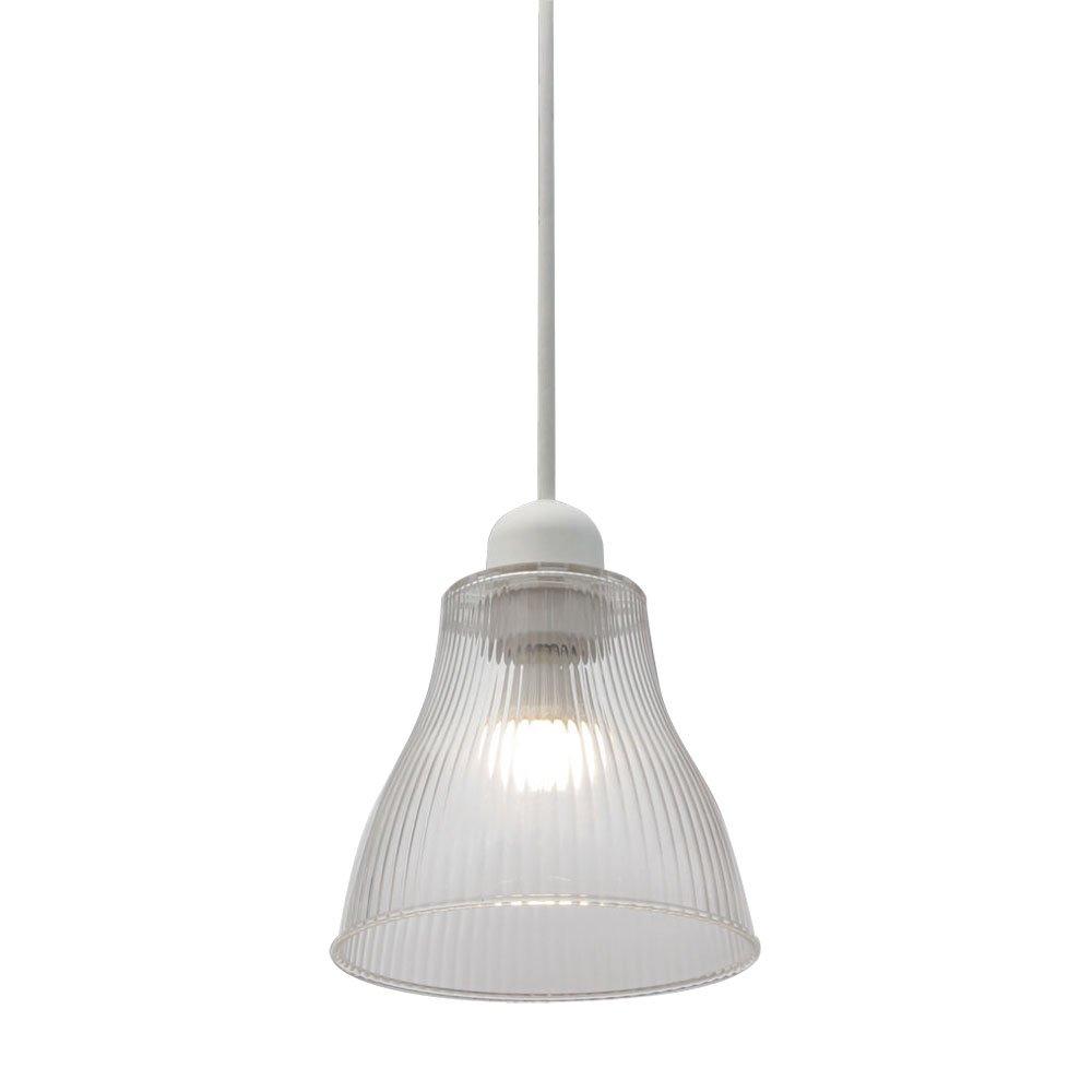 

Iris Ohyama LED Pendant Light, Lapin, Glass-Look, Small, Clear, with LED Bulb Set, PL5L-E17CG1