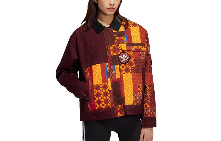 Adidas Originals Puffer Jackets Women s Dark Red Lapel Moderate Other HD0344 38