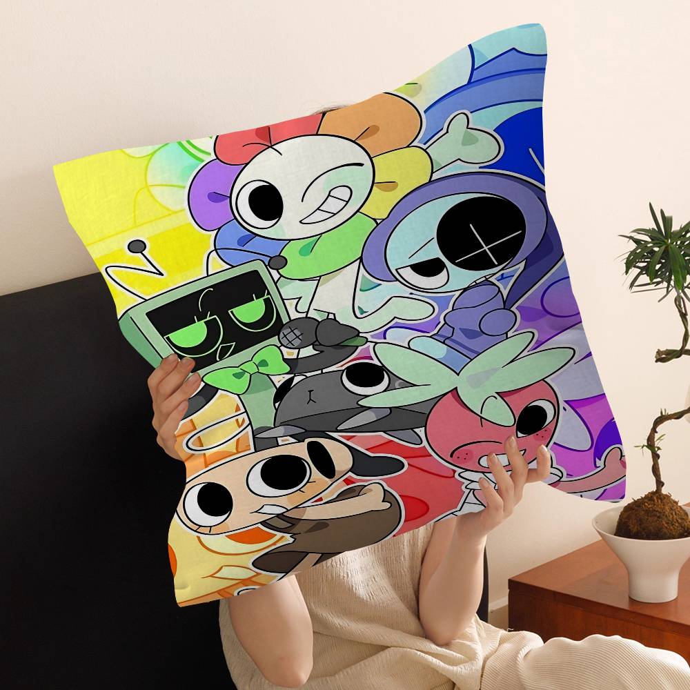 Game D-Dandys World Decorative Room Aesthetics Pillow Case Home Decor Bedroom Sofa Bed Couch Pillow Cover 45x45