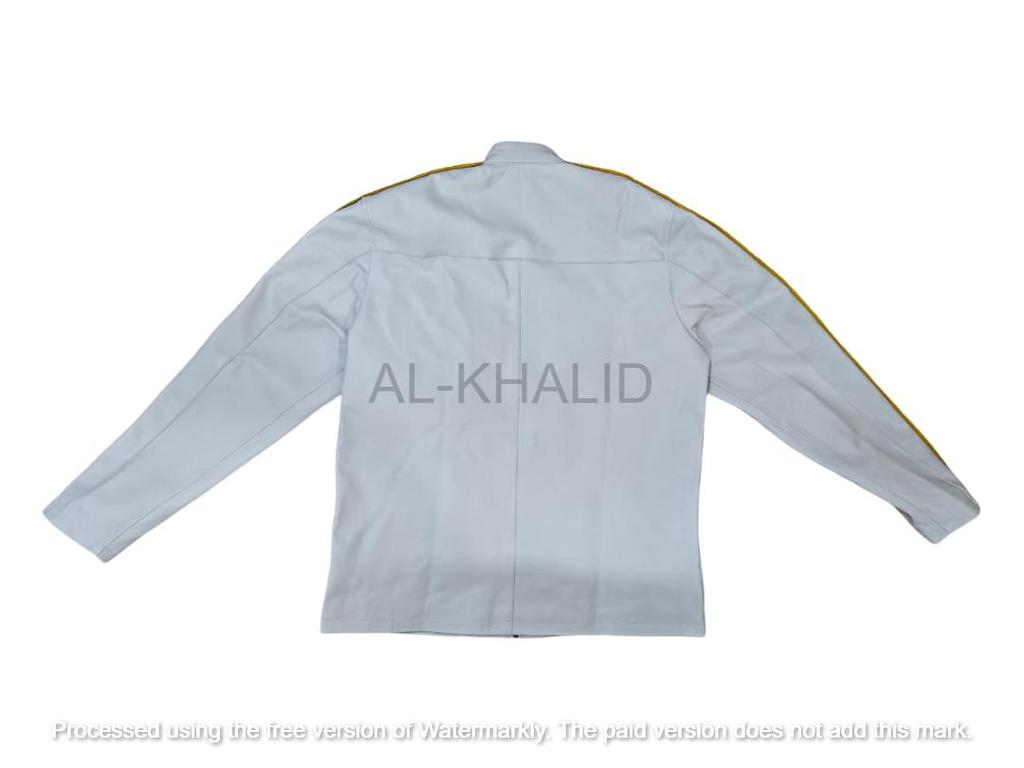 Handmade Lambskin Soft Stylish Men's Jacket White Genuine Lambskin Real Leather