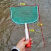 Wooden Handle Short Dip Net - Hand-Woven Fishing and Shrimp Net with 7-10 cm Shallow Bag