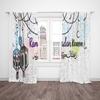 2 Pieces - Fast - Ramadan Auspicious - Printed Curtain - Polyester Material - Suitable for Bedroom, Living Room, Study