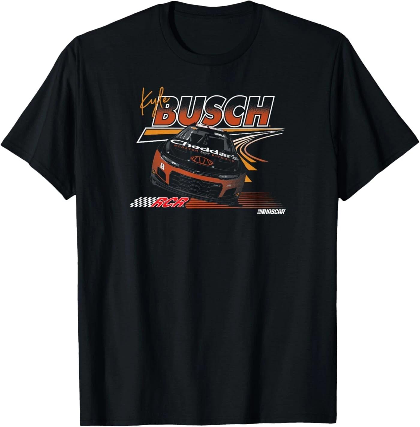 NASCAR - Kyle Busch RCR Race Lines Black T-Shirt 2XL
