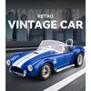 1/22 Ford Shelby Cobra 427 S/C Alloy Roadster Sports Car Model Diecast Metal Classic Retro Vehicle Car Model Sound Light Kid Toy Gift
