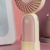 Portable Mini Fan Foldable Handheld Personal Fan 3 Speeds USB Rechargeable Cooling Fan with Detachable Base for Office Travel Home Use