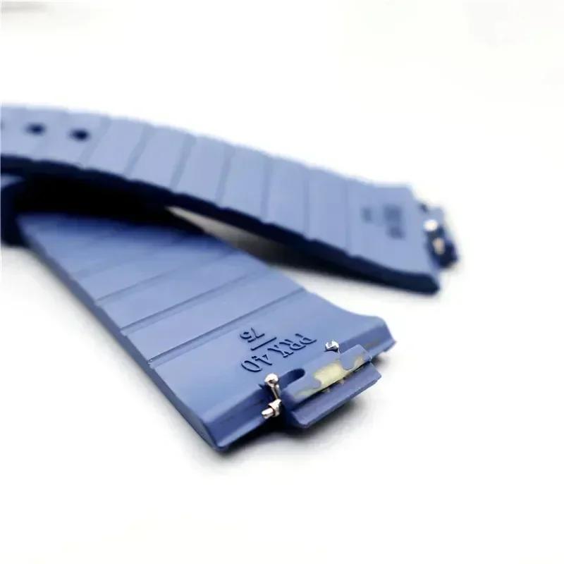 For Tissot PRX T137.407/T137.410 Quick Release Silicone Strap Super Player 40mm Men Convex Rubber Watch Band Bracelet 12mm