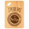 Cutting Board / Appetizer Tray - PLANETEE - J'peux Pas Rally - Bamboo - 30x20x1 Cm - Hanging Hole 24 Mm
