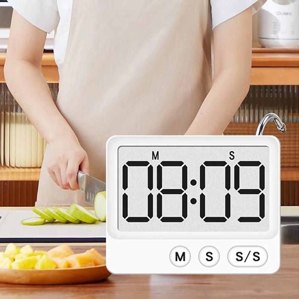 Magnetische Saugkraft Magnetischer Timer Großer Bildschirm LCD-Anzeige Timer Countdown-Timer Küchenhelfer